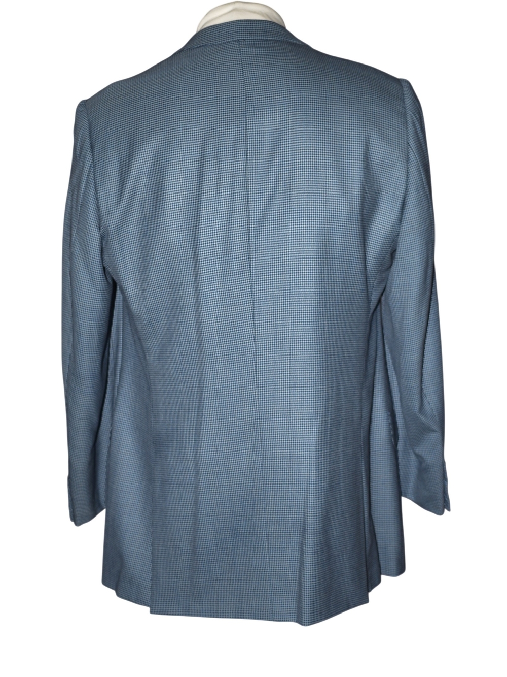 Ermenegildo Zegna 15 Milmil 15 Neiman Marcus Blazer Jacket Blue Houndstooth 44R - Picture 3 of 8